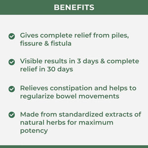 PileEase Ayurvedic Medicine For Piles, Fissure & Fistula (Ministry of Ayush Approved)