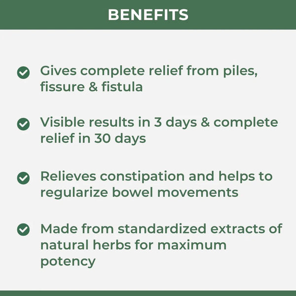 PileEase Ayurvedic Medicine For Piles, Fissure & Fistula (Ministry of Ayush Approved)